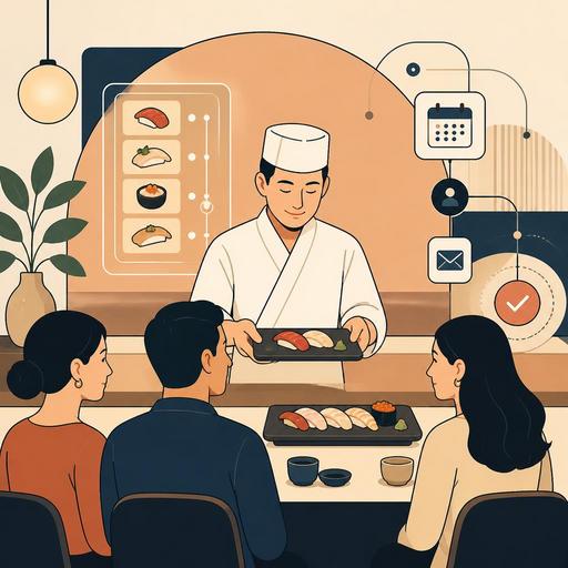 Omakase Sushi Deneyiminde Dijital Menü ve Servis Tasarımı