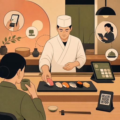Omakase Sushi Deneyiminde Dijital Akış ve Menü Tasarımı