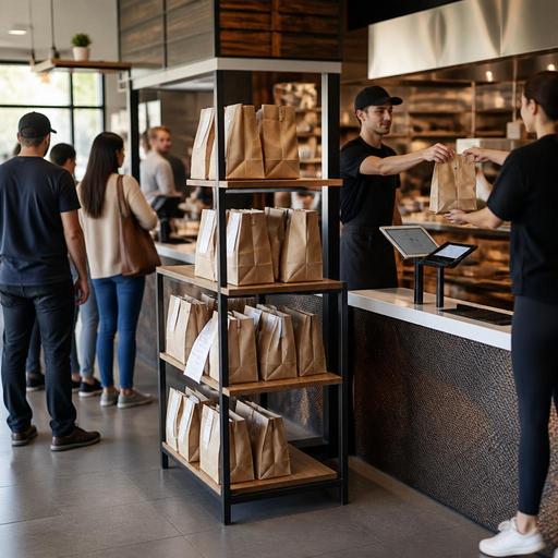 Pickup Shelf Workflow for Fast-Casual Restaurants With Digital Orders