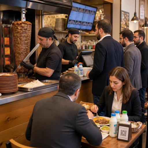 Döner Restoranlarında Öğle Yoğunluğunu Azaltan Dijital Sipariş Akışı