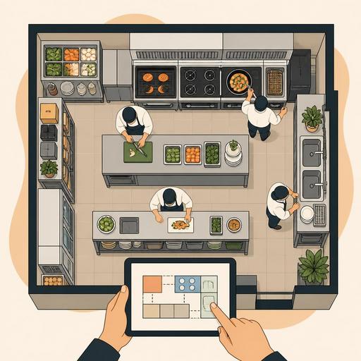 Restoran Mutfak Yerleşiminde m² Başına Verimlilik Nasıl Artırılır?