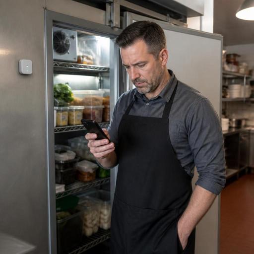 Kühlraum überwachen im Restaurant: IoT-Warnungen für sichere Bestände