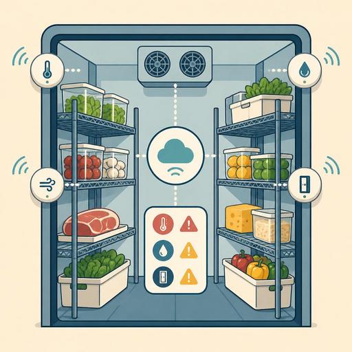 Restoranlarda Soğuk Hava Deposu Sensörleriyle IoT Stok Alarmı