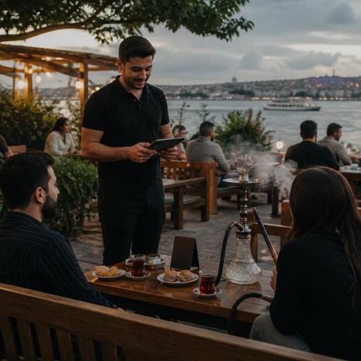 Çay Bahçesi ve Nargile Kafelerde Masa Siparişi, Süre Takibi ve Hesap Yönetimi