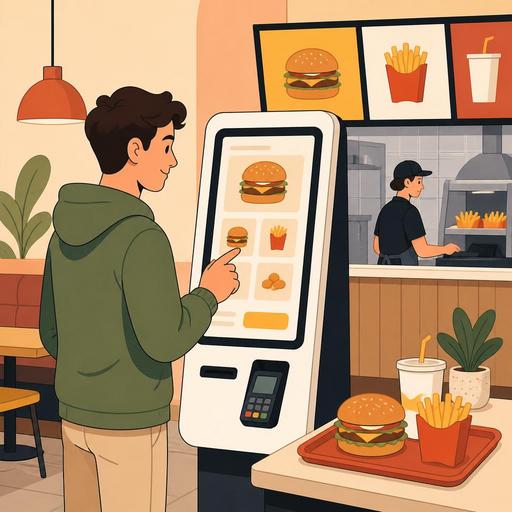 Fast Food Restoranlarda Self Servis Kiosk ile Hız ve Karlılık