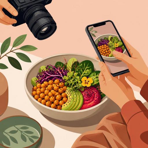 Vegan Restoran Menusu Icin Isik ve Renkle Foto cekim Rehberi