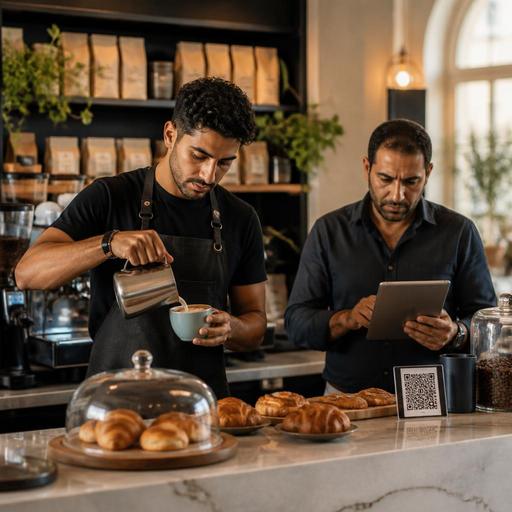 كيف تصمم منيو عربي واضح للقهوة المختصة في القاهرة والإسكندرية مع شرح الحليب والتحميص