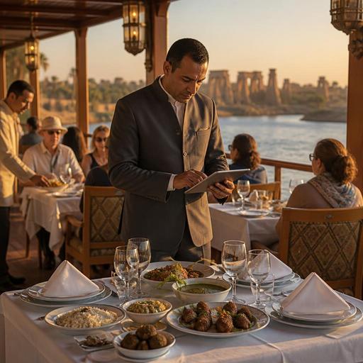 كيف تبني قوائم ثابتة وموسمية لمطاعم الرحلات النيلية في مصر تناسب المجموعات والسياح
