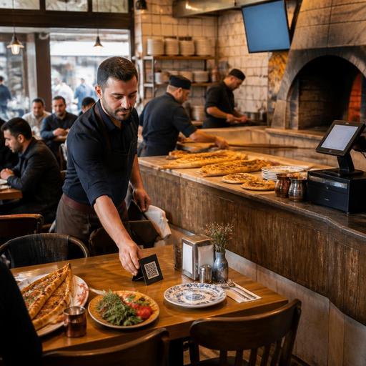 Lahmacun ve Pide Salonlarında QR Siparişle Fırın Yoğunluğu Yönetimi