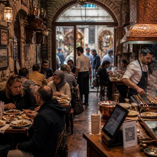 Kapalıçarşı ve Tarihi Çarşı Restoranlarında Dijital Siparişle Turist Yoğunluğu Yönetimi