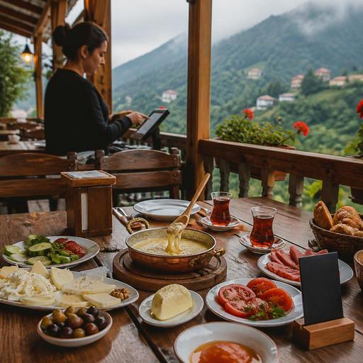 Rize ve Artvin Yayla Restoranlarında Kahvaltı, Mıhlama ve Yöresel Ürün Sunumu Rehberi