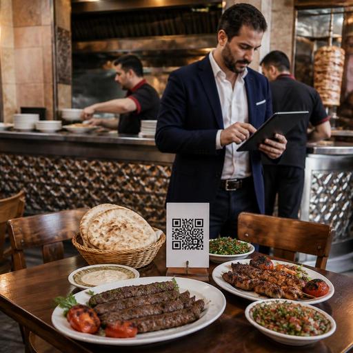 دليل عملي لتصميم منيو رقمي لمطاعم الكباب والكفتة في مصر يوضح الوزن والإضافات بوضوح