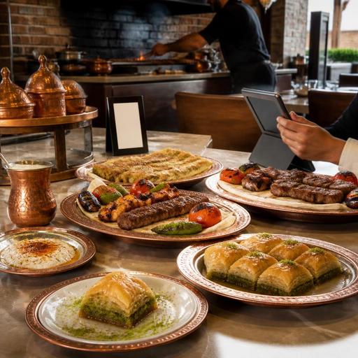 Gaziantep Restoranlarında Baklava, Katmer ve Kebap Menüsünü Görselli Yönetme Rehberi