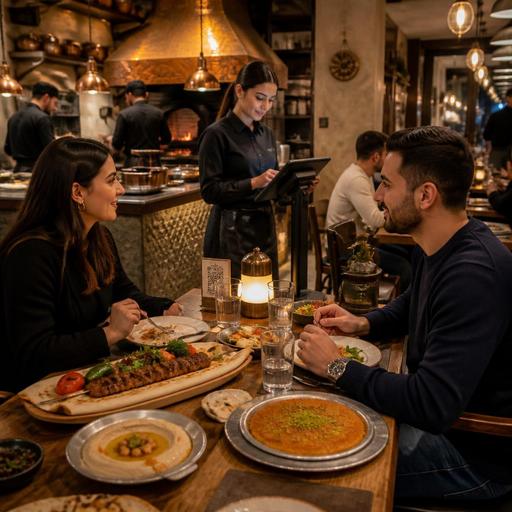 Hatay Restoranlarında Humus, Tepsi Kebabı ve Künefe İçin QR Menü ve Sipariş Akışı