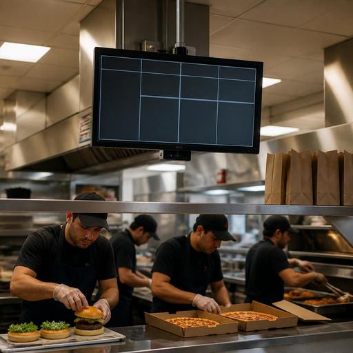 Kitchen Display Systems for U.S. Burger, Pizza, and Wing Shops