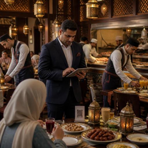 كيف تدير منيو الإفطار والسحور والحجوزات عبر QR في مطعمك المصري خلال رمضان