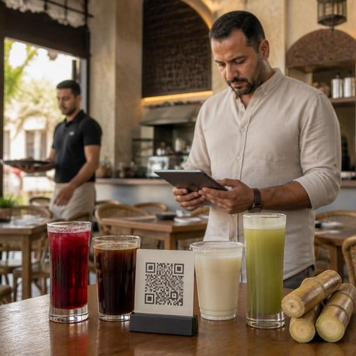 كيف تعرض المشروبات المصرية في المنيو الرقمي لزيادة الطلب وتحسين تشغيل المطاعم في مصر