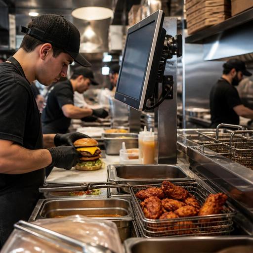 Kitchen Display Systems for U.S. Burger, Pizza, and Wing Shops