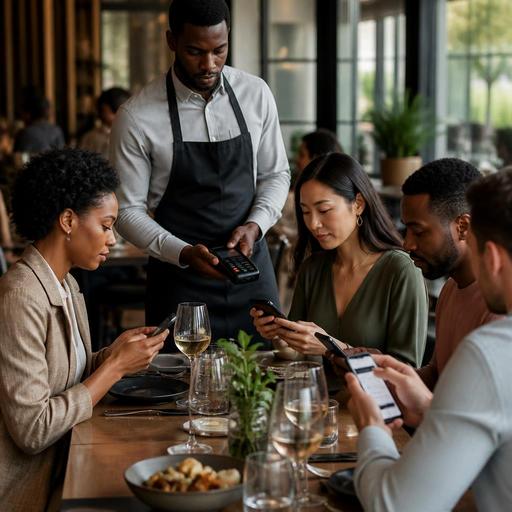Split Checks for Large Parties: Faster Restaurant Service