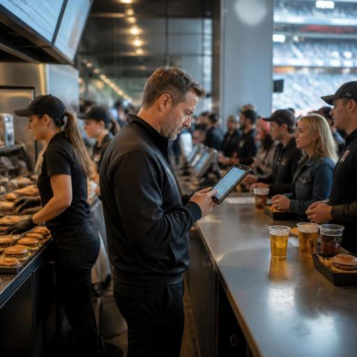 Peak-Hour Food Order Management for Stadiums and Concert Venues